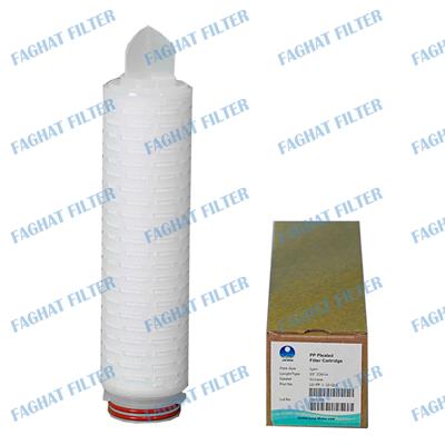 فیلتر نیزه ای pp چین دار 10 اینچ 1 میکرون 226 fin لوناواتر Luna water