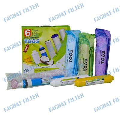 پک 6 عددی تصفیه آب خانگی توس TOOS