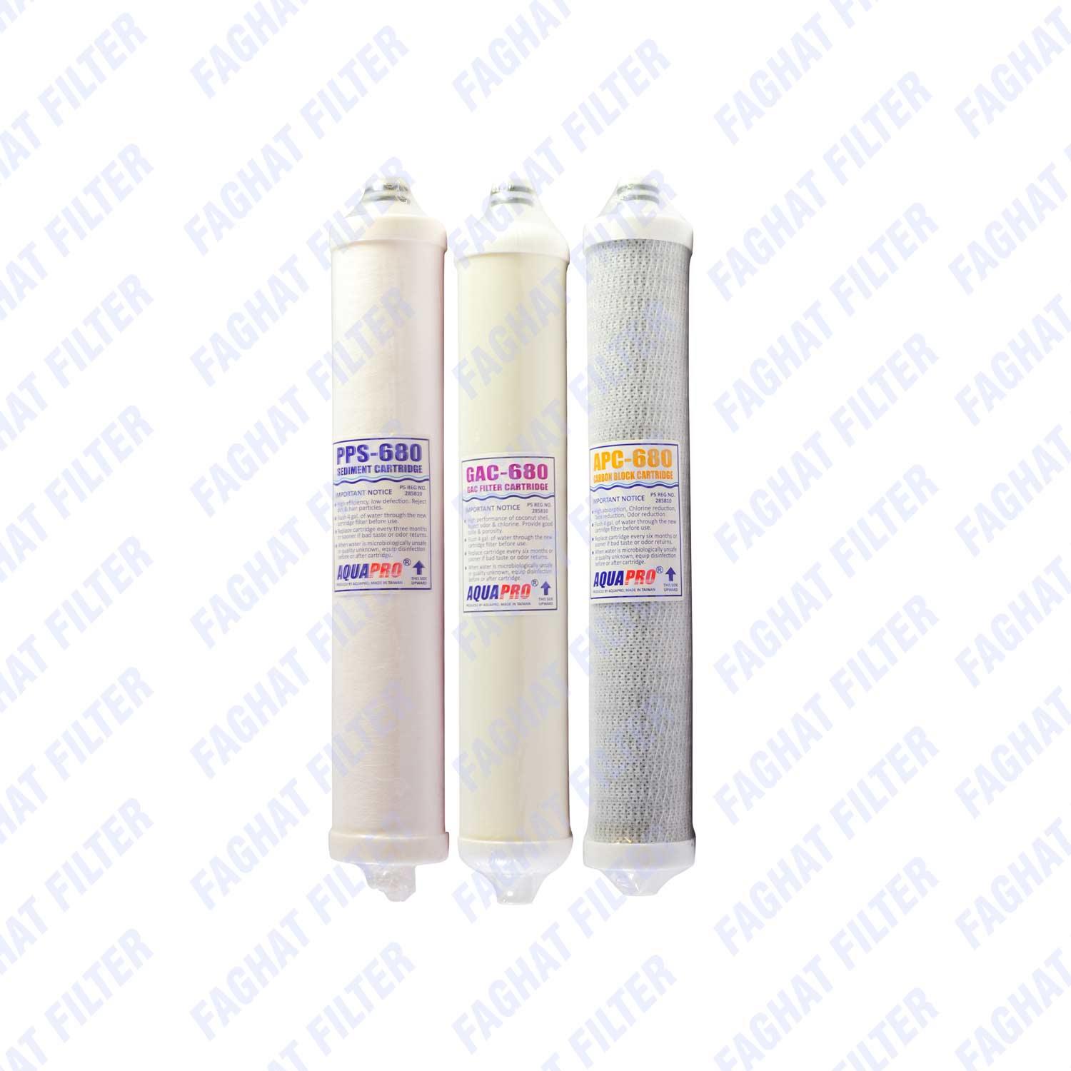 پک 3 عددی فیلتر تصفیه آب خانگی آکوا پرو AQUAPRO