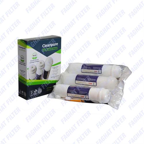 پک 3 عددی اینلاین فیلتر تصفیه آب خانگی کلین پیور cleanpure