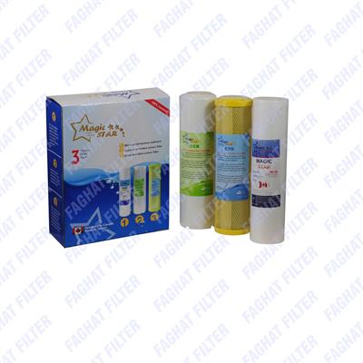 پک 3 عددی فیلتر تصفیه آب خانگی مجیک استار