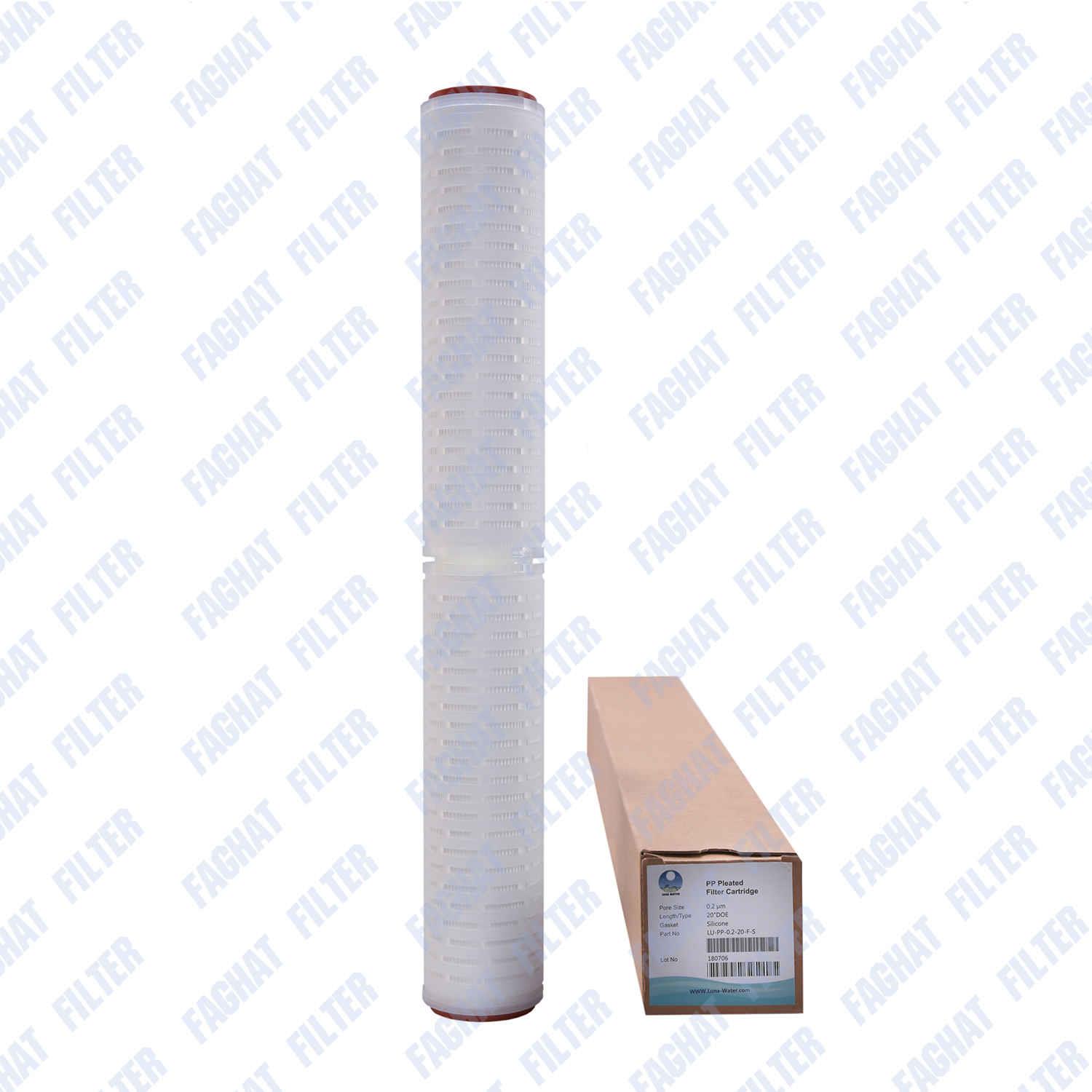 فیلتر چین دار pp دوسرباز 20 اینچ 0/2 میکرون مدل DOE 20 لوناواتر Luna water