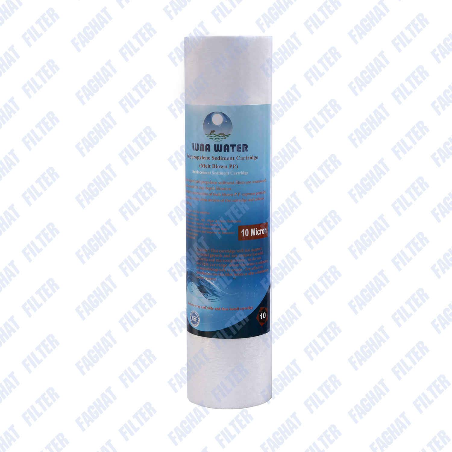 فیلتر pp اسلیم 10 اینچ 10 میکرون لوناواتر Luna water