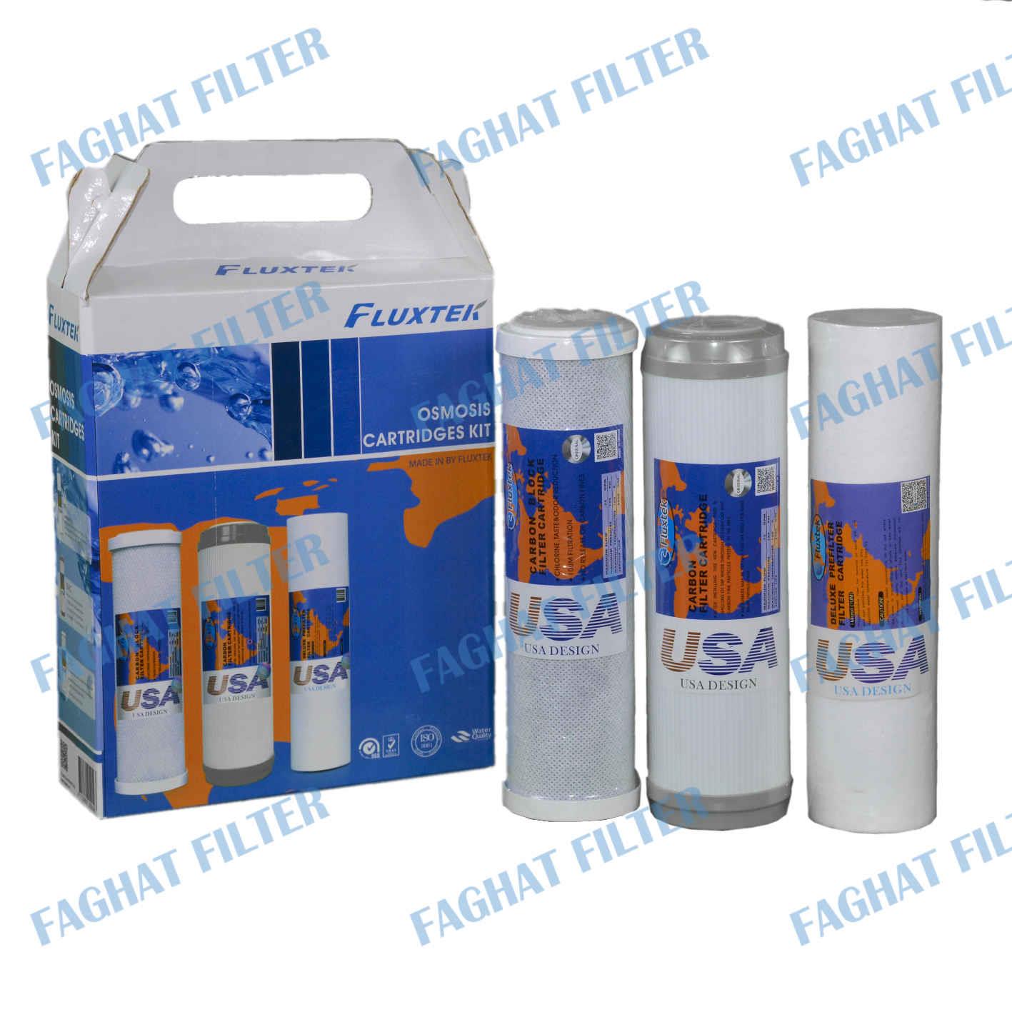 پک 3 عددی فیلتر تصفیه آب خانگی فلاکستک Fluxtek