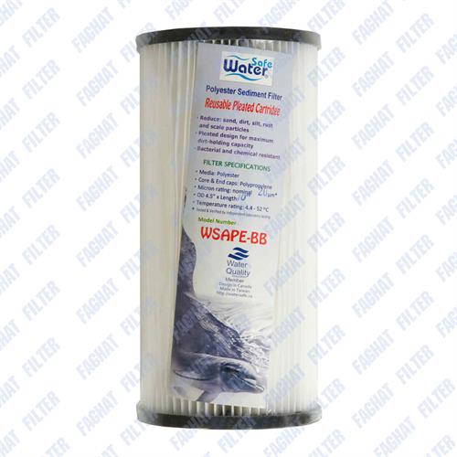 فیلتر پلی استر  (آکاردئونی) جامبو 10 اینچ 20 میکرون واتر سیف Water safe