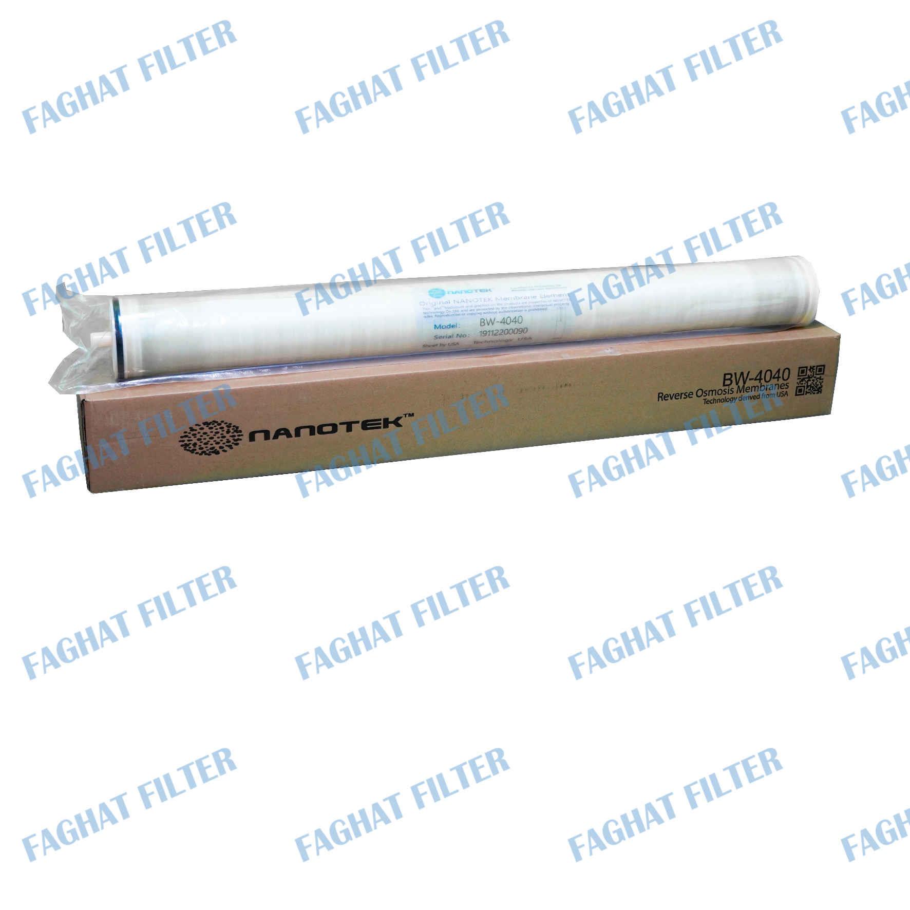 فیلتر ممبران 4 اینچ مدل BW-4040 نانوتک NANOTEK